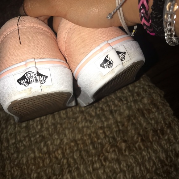 Salmon Slip-on vans Size 7 Women’s - Picture 4 of 5